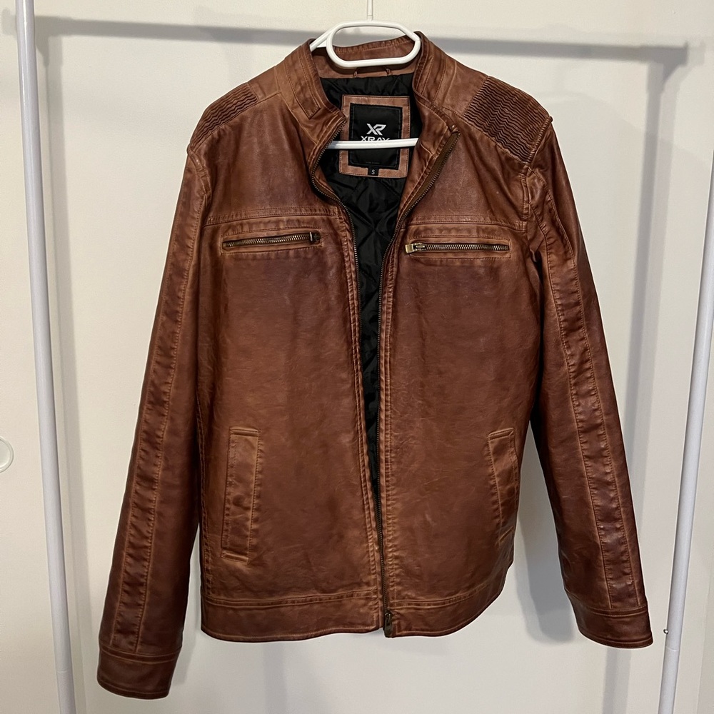 Faux leather jacket